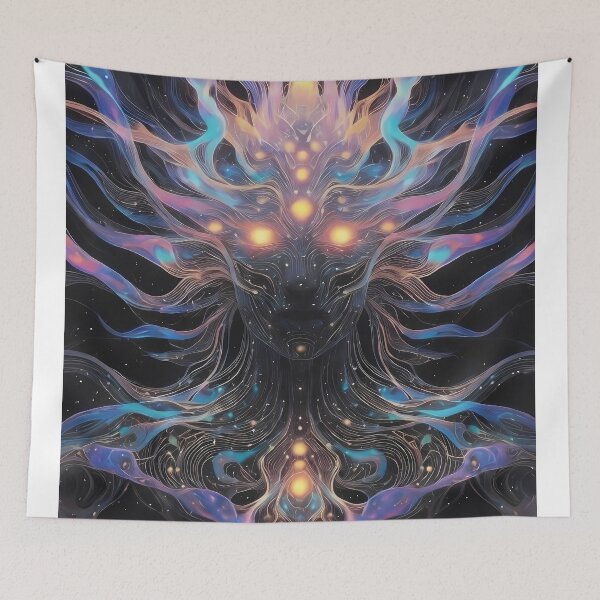 Item preview, Radiant Cosmic Burst – Psychedelic Symmetry Poster designed and sold by House of the Charlatan.