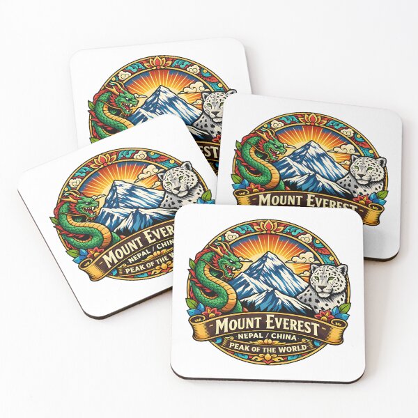 Item preview, Mount Everest Peak of the World Vintage Travel Emblem designed and sold by ZayCreates.