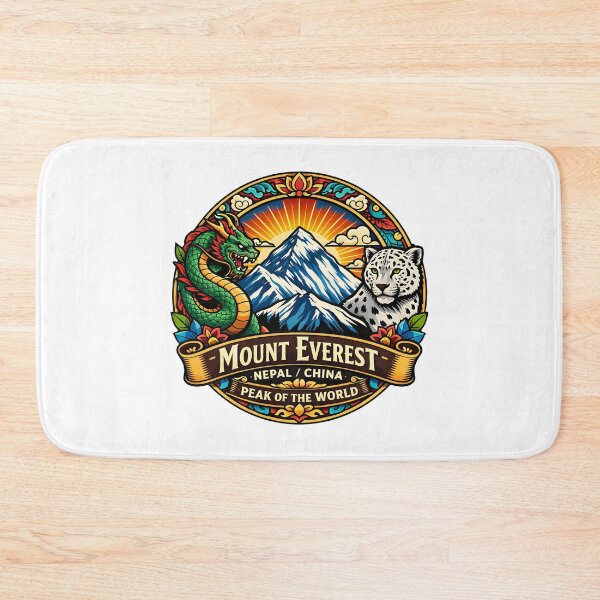 Item preview, Mount Everest Peak of the World Vintage Travel Emblem designed and sold by ZayCreates.