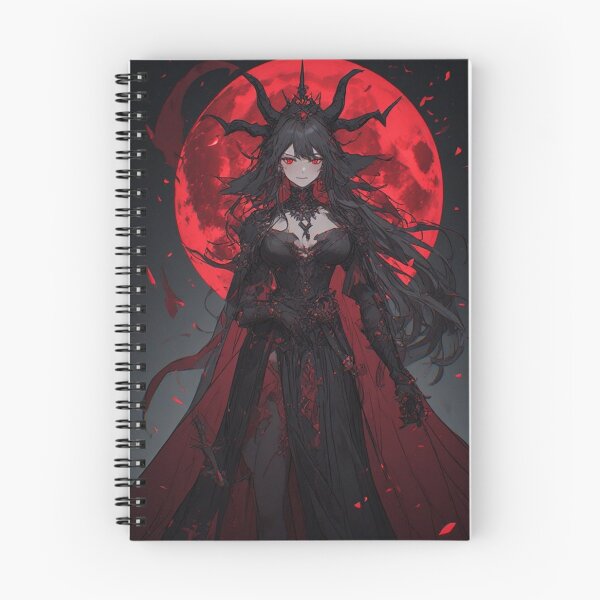 Item preview, Gothic anime queen with red moon designed and sold by ArtsJulian.