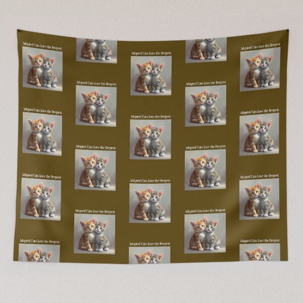 Item preview, Adopted Cats Love the Deepest Cat Rescue designed and sold by Sachie's Studio.