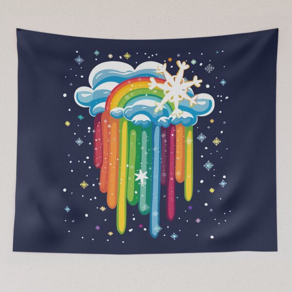 Item preview, Rainbow Snow designed and sold by bubblyrainbow.