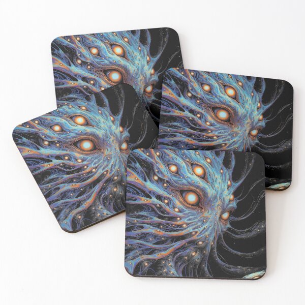 Item preview, Cosmic Tendril Burst – Psychedelic Poster designed and sold by House of the Charlatan.