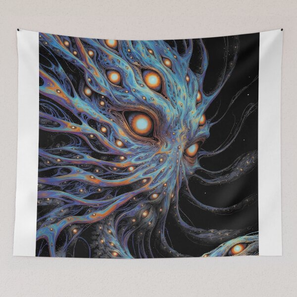 Item preview, Cosmic Tendril Burst – Psychedelic Poster designed and sold by House of the Charlatan.