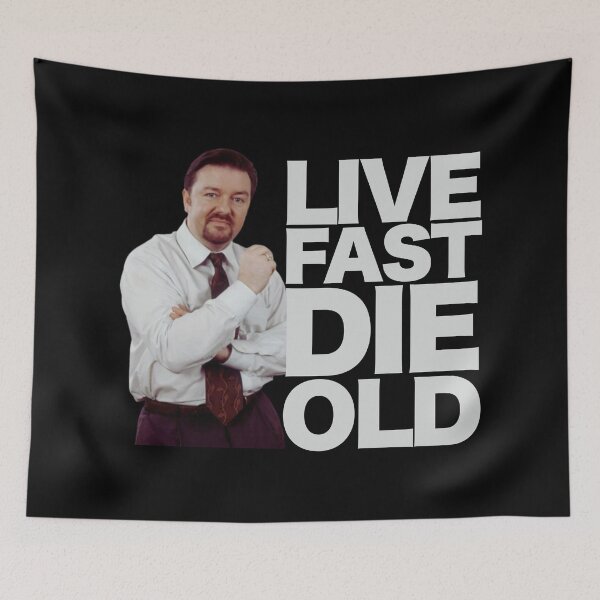 Item preview, Live fast die old Brent Quote designed and sold by UNK-Fatigues.