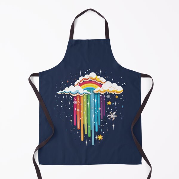 Item preview, Snowflake Rainbow Cloud designed and sold by bubblyrainbow.