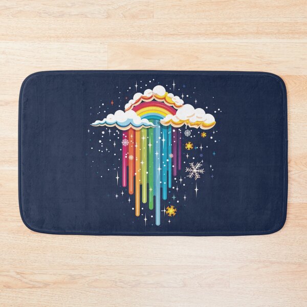 Item preview, Snowflake Rainbow Cloud designed and sold by bubblyrainbow.