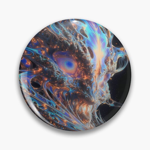Item preview, The Guardian of Astral Emergence | Cosmic Guardian Wall Art | Psychedelic Portal Entity designed and sold by House of the Charlatan.