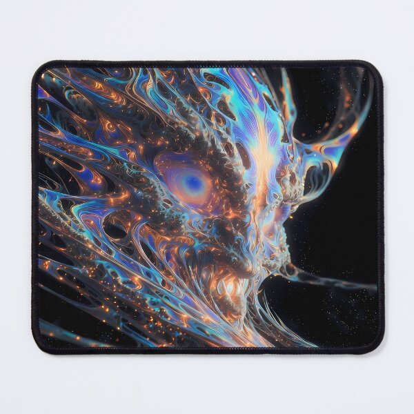 Item preview, The Guardian of Astral Emergence | Cosmic Guardian Wall Art | Psychedelic Portal Entity designed and sold by House of the Charlatan.