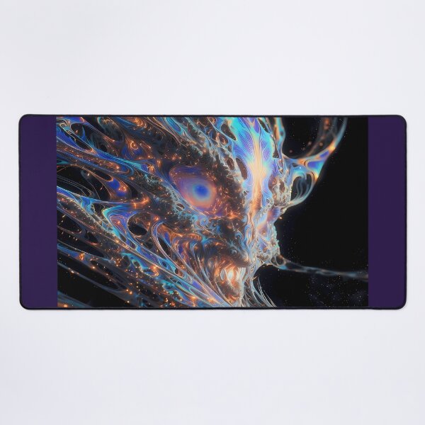 Item preview, The Guardian of Astral Emergence | Cosmic Guardian Wall Art | Psychedelic Portal Entity designed and sold by House of the Charlatan.