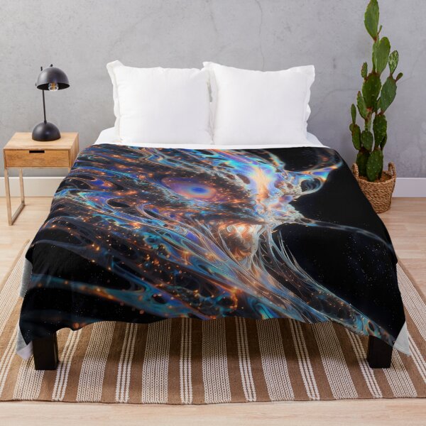 Item preview, The Guardian of Astral Emergence | Cosmic Guardian Wall Art | Psychedelic Portal Entity designed and sold by House of the Charlatan.