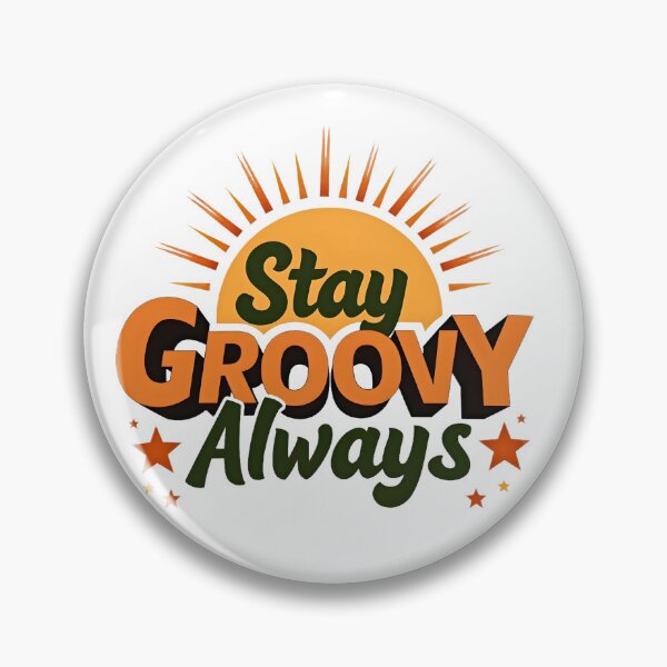 Item preview, Stay Groovy Always – Retro 70s Sunshine Design with Stars | Vintage Groovy Aesthetic designed and sold by Nene's design.