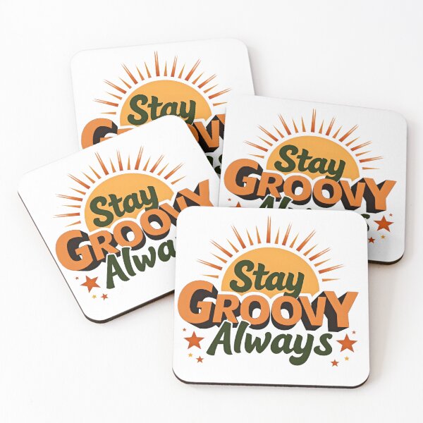 Item preview, Stay Groovy Always – Retro 70s Sunshine Design with Stars | Vintage Groovy Aesthetic designed and sold by Nene's design.