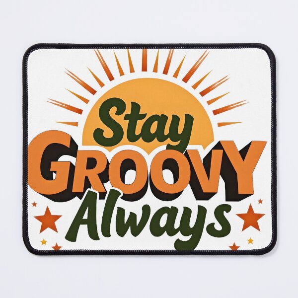 Item preview, Stay Groovy Always – Retro 70s Sunshine Design with Stars | Vintage Groovy Aesthetic designed and sold by Nene's design.