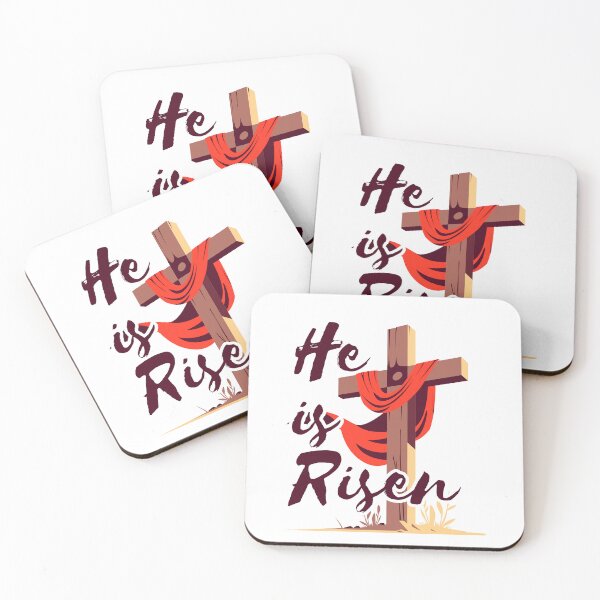 Item preview, He Is Risen - Christian Quotes designed and sold by MoriaStore.