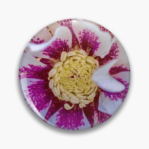 Item preview, Hellebore Flower in Magenta and White designed and sold by Vicky Brago-Mitchell®.