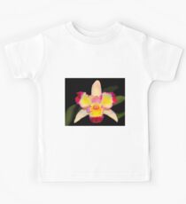 Multi Coloured Cattleya Orchid Kids Tee
