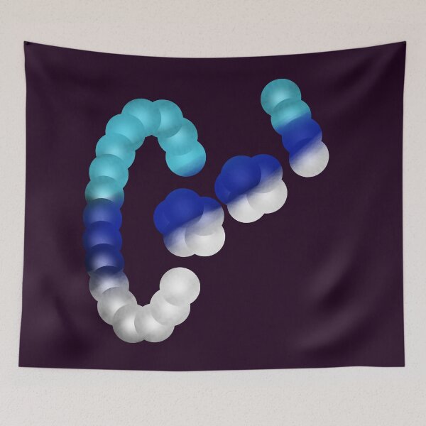Item preview, Cool | Icy Blue Gradient 3D Typography designed and sold by HopeAndHustle.