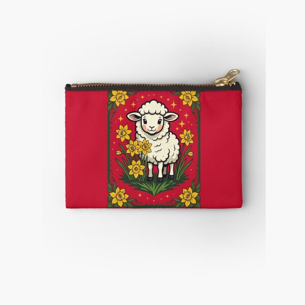 Item preview, Cute Baby Sheep Surrounded By Yellow Daffodils designed and sold by taiche.