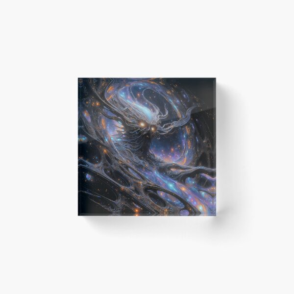 Item preview, The Guardian of the Celestial Threshold | Cosmic Portal Entity | Visionary Wall Art designed and sold by House of the Charlatan.