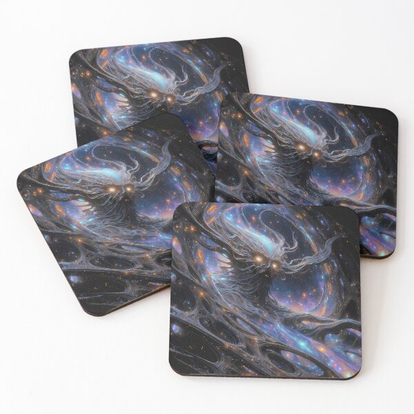 Item preview, The Guardian of the Celestial Threshold | Cosmic Portal Entity | Visionary Wall Art designed and sold by House of the Charlatan.