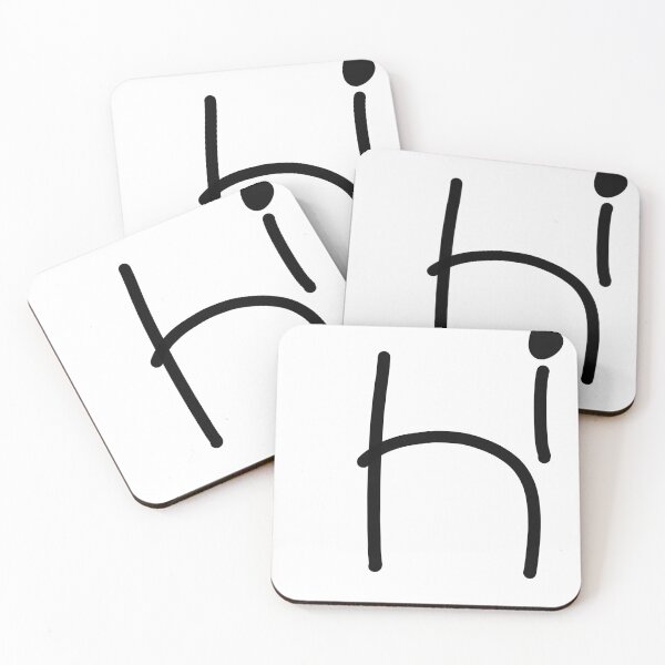 Item preview, Simple "Hi" Text - Minimalist Aesthetic Greeting designed and sold by YoThinIT.