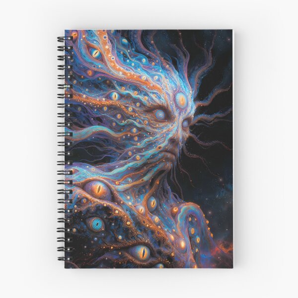 Item preview, The Guardian of Infinite Witness | Cosmic Watcher Entity | Visionary Psychedelic Wall Art designed and sold by House of the Charlatan.