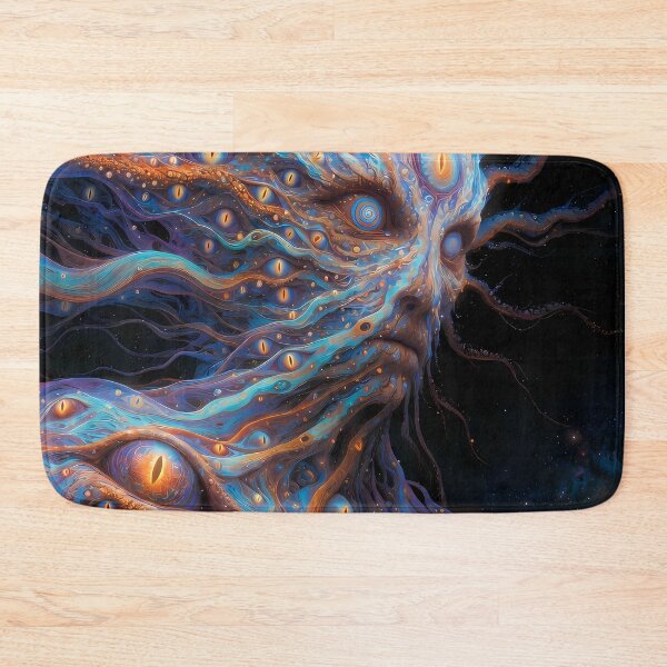 Item preview, The Guardian of Infinite Witness | Cosmic Watcher Entity | Visionary Psychedelic Wall Art designed and sold by House of the Charlatan.