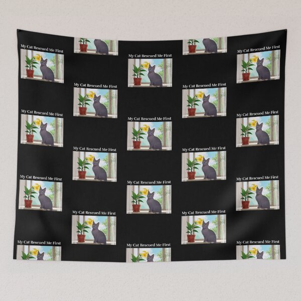 Item preview, My Cat Rescued Me First Cat Rescue designed and sold by Sachie's Studio.