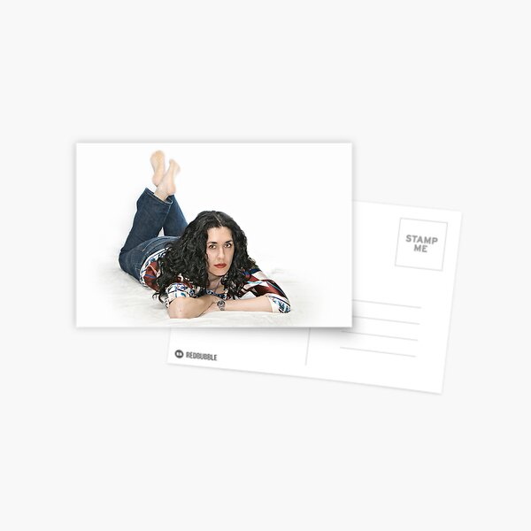 Helen on White. Postcard