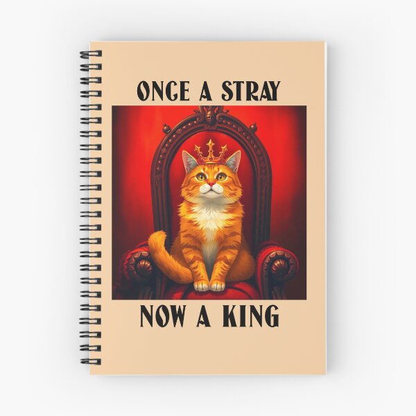 Item preview, Once a Stray Now a King Cat Rescue designed and sold by Sachie's Studio.
