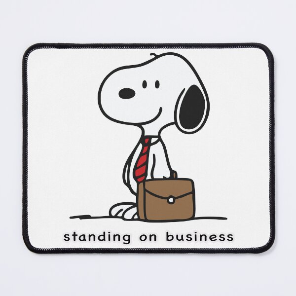 Item preview, snoopy stands on business designed and sold by retrocreations|.