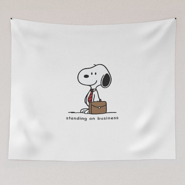 Item preview, snoopy stands on business designed and sold by retrocreations|.