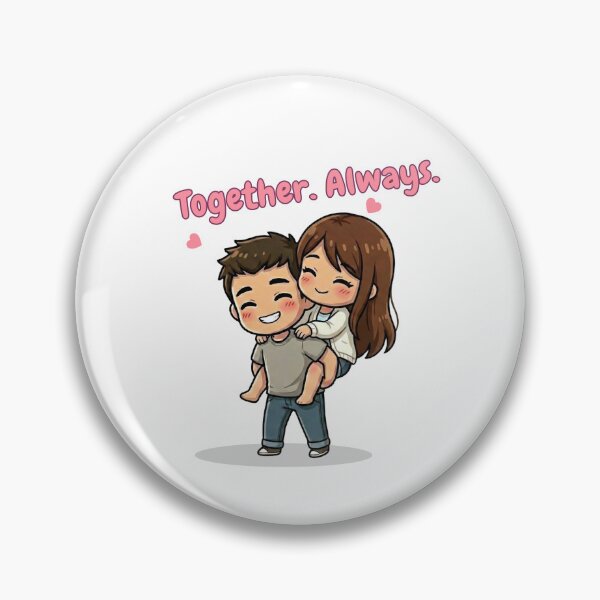 Item preview, Together Always Cute Couple – Everyday Love Illustration for Valentine & Anniversary Gifts designed and sold by Beeform.
