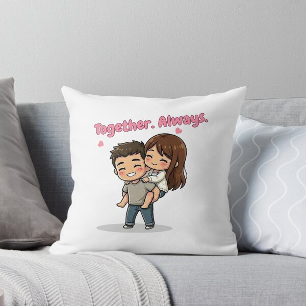 Item preview, Together Always Cute Couple – Everyday Love Illustration for Valentine & Anniversary Gifts designed and sold by Beeform.