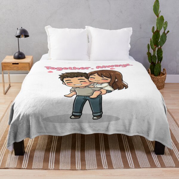 Item preview, Together Always Cute Couple – Everyday Love Illustration for Valentine & Anniversary Gifts designed and sold by Beeform.