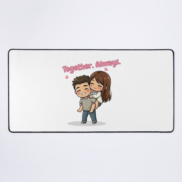 Item preview, Together Always Cute Couple – Everyday Love Illustration for Valentine & Anniversary Gifts designed and sold by Beeform.