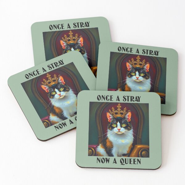 Item preview, Once a Stray Now a Queen Cat Rescue designed and sold by Sachie's Studio.