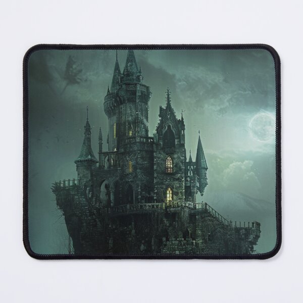 Item preview, Haunted Castle on the Mountain designed and sold by bubblyrainbow.
