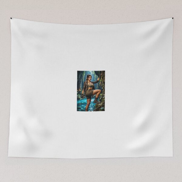 Item preview, Lara Croft Exploring Azure Waters In Hidden Cave designed and sold by CathryneDelamort.