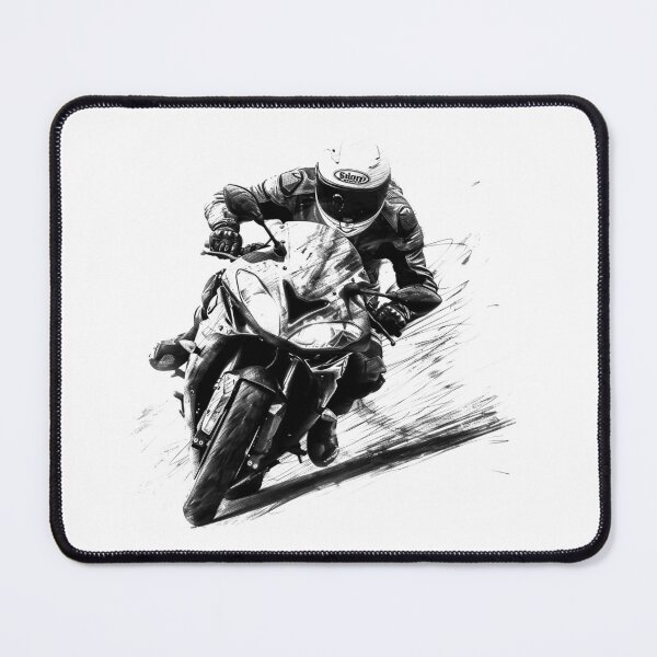 Item preview, Sportbike Racing Illustration – Dynamic Motorcycle Rider Sketch Art designed and sold by inkoutninja.