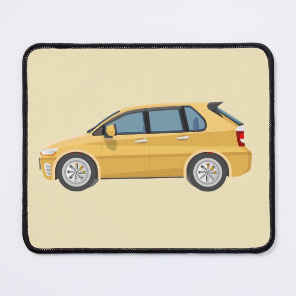 Item preview, Yellow Modern Hatchback Vector Illustration designed and sold by Preat Landscape Vector.