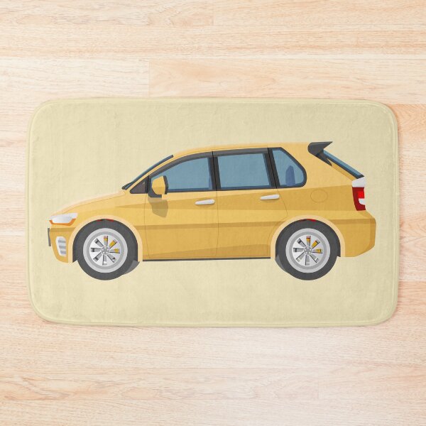 Item preview, Yellow Modern Hatchback Vector Illustration designed and sold by Preat Landscape Vector.