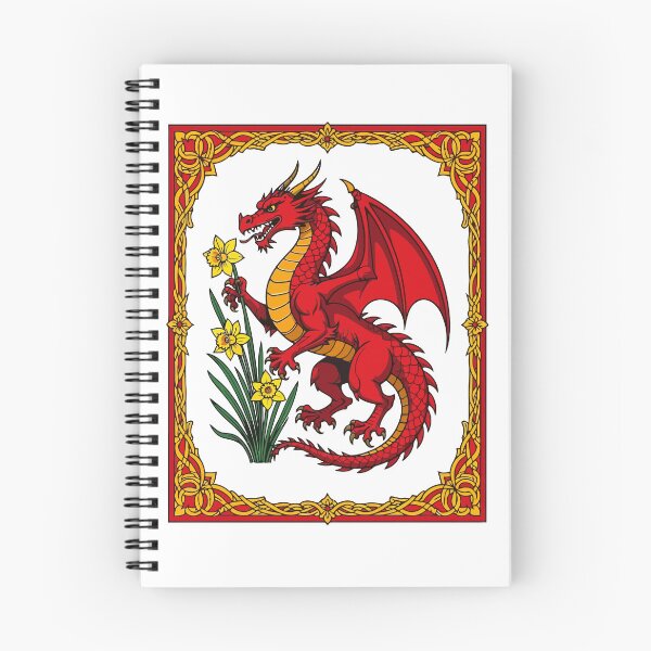 Item preview, Celtic Red Dragon Holding a Daffodil designed and sold by taiche.
