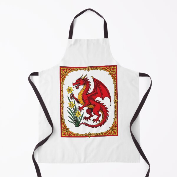 Item preview, Celtic Red Dragon Holding a Daffodil designed and sold by taiche.