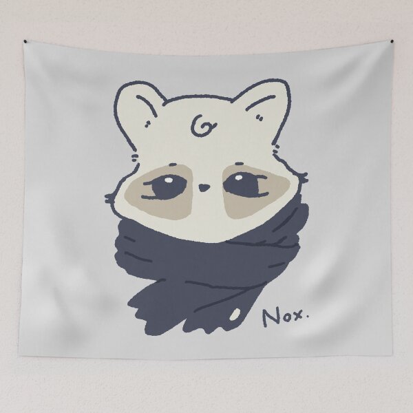 Item preview, Nox the raccoon. designed and sold by MAMOSHOTFACTORY.
