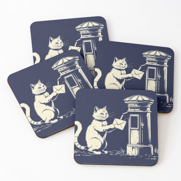 Item preview, Midnight Mail Cat – Letters After Dark designed and sold by LEO'S CREATURE　れおずくりーちゃー.