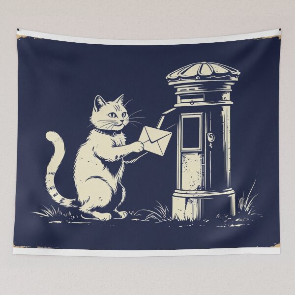 Item preview, Midnight Mail Cat – Letters After Dark designed and sold by LEO'S CREATURE　れおずくりーちゃー.