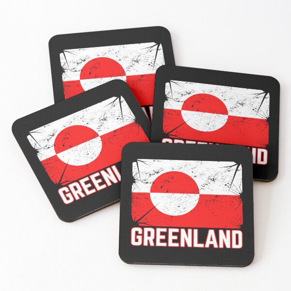 Item preview, Greenland flag designed and sold by Minimalismat.