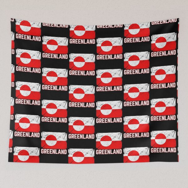 Item preview, Greenland flag designed and sold by Minimalismat.